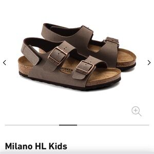 Birkenstocks Milano HL Birkibuc Mocha Brown Velcro